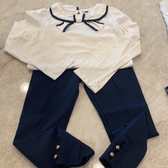 Janie and Jack Girls leggings and LS tops size 6 - Picture 2 of 7